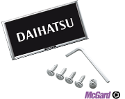 盗難防止機能付ナンバーフレームセット(メッキ)